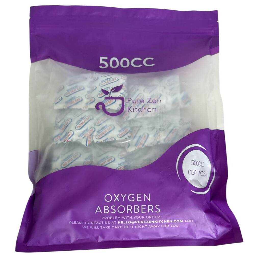 (120-Pack)500Cc Oxygen Absorbers for Food Storage,Food Grade Oxygen Absorbers Pa